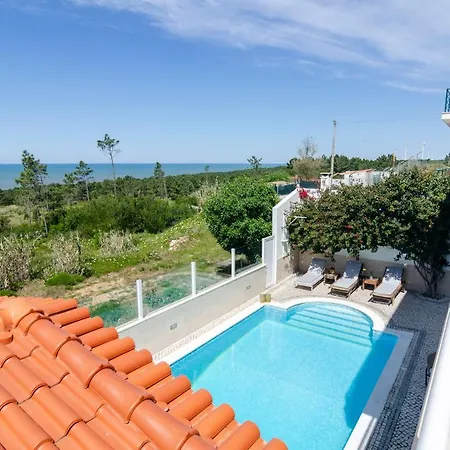 Trueby's Tapada - Amazing With Pool & Ocean View By Silver Prop 나자레